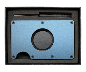 Apple AirTag Holding Wallet- RFID Protection Blue (AirTag Sold Separately)