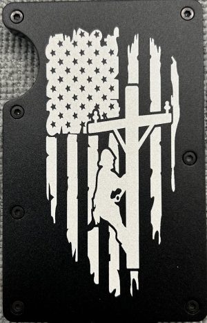 Lineman American Flag RFID Protection