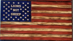 Lions Not Sheep Clear/Premium Pine