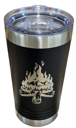 Campfire with Mountains