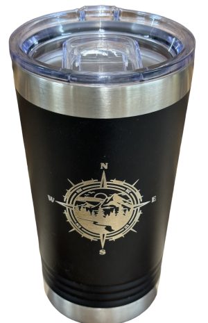 Compass with Mountains