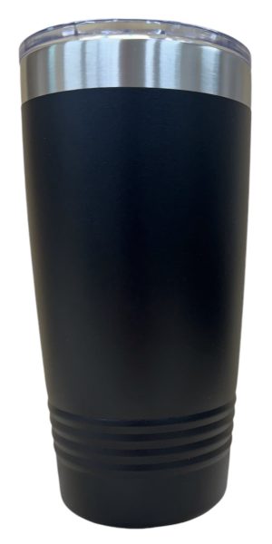 Blank Black 20 oz Tumbler ready for your company logo, club or image.
